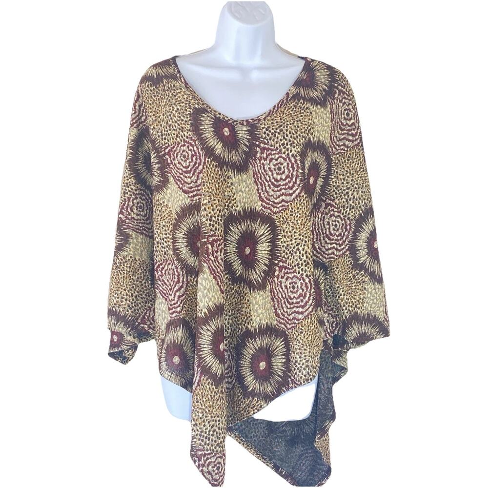 VTG Magic Scarf Asymmetric Poncho Top One Size Whimsygoth Fairycore Boho Y2K 90s